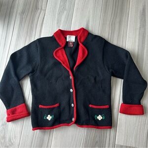 Vintage Susan Bristol Wool Hand Embroidered Cardigan